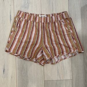 Madewell striped rainbow shorts- XS